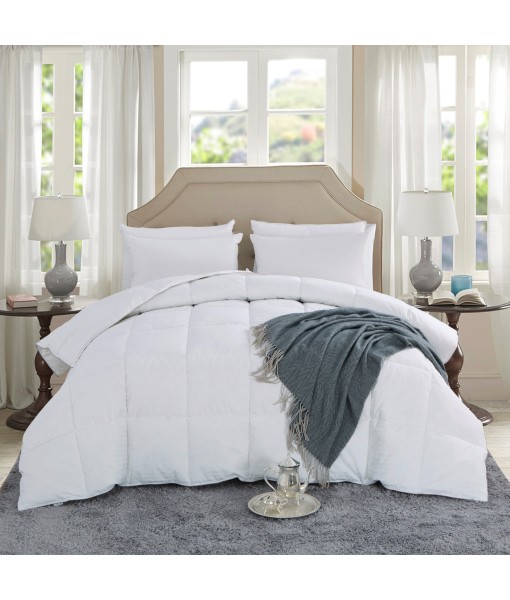 Luxury Goose Down Feather Duvet/Comforter, Soft Egyptian Cotton